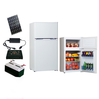 Réfrigérateur solaire hors réseau 50L-300L 12V / 24V DC avec sauvegarde 24 heures