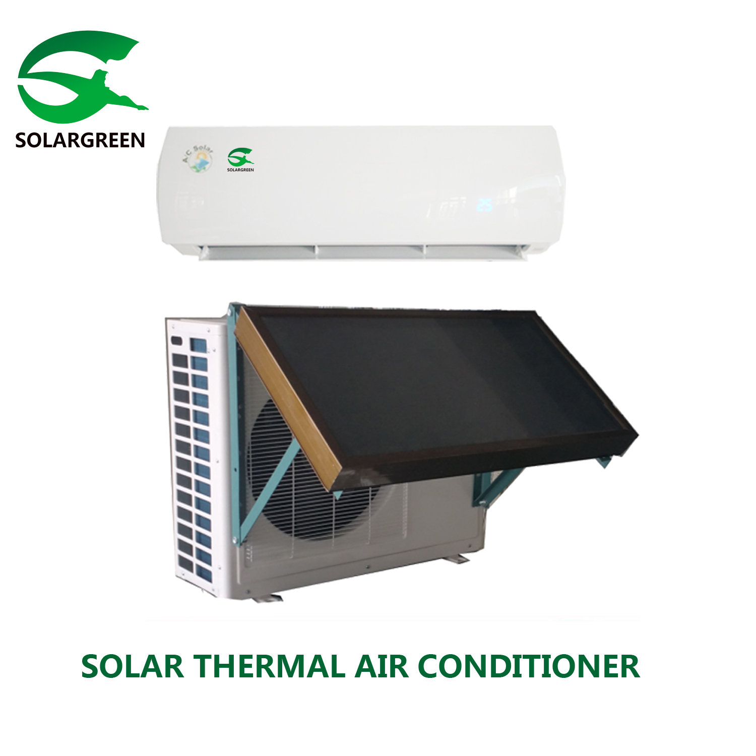 Climatiseur thermique solaire hybride avec plaque plate Économie 30% -50%