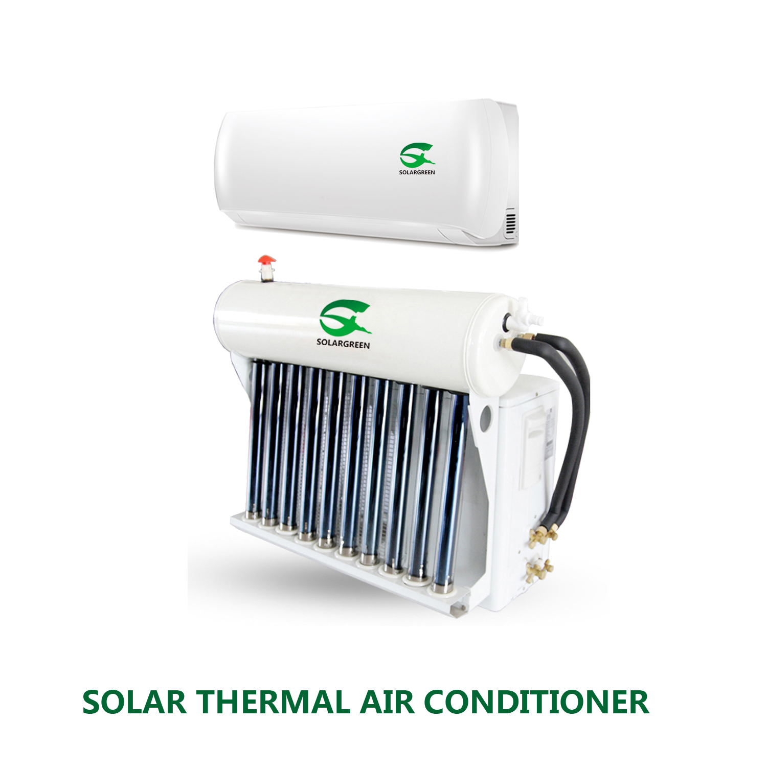 Climatiseur thermique solaire hybride avec tubes à vide économisant 30% -50%
